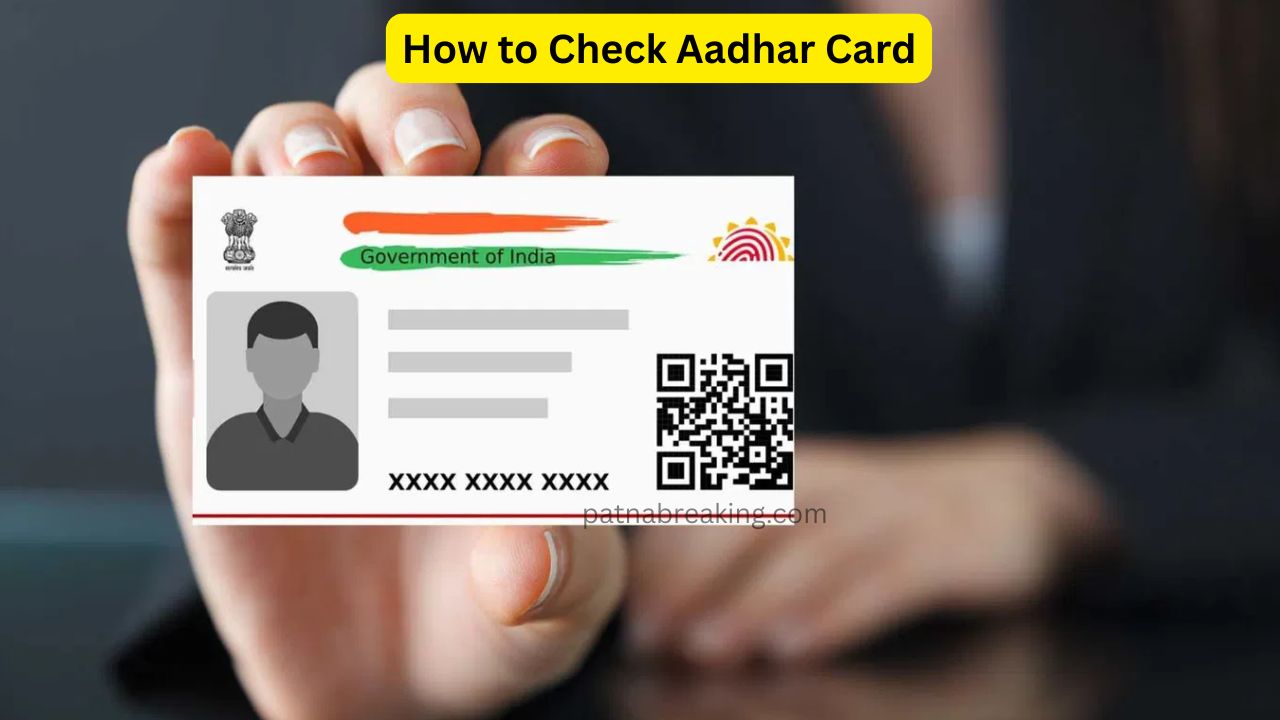 How to Check Aadhar Card