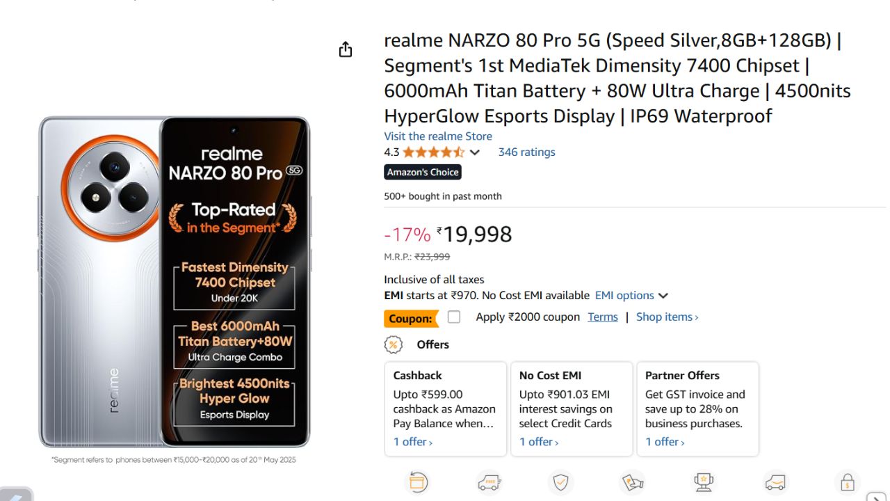 Best Smartphones Deals Under Rs 20k