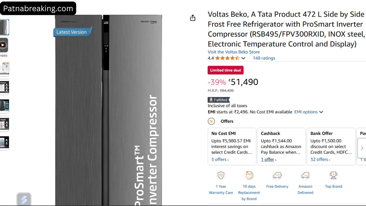 Amazon Side by Side Refrigerator