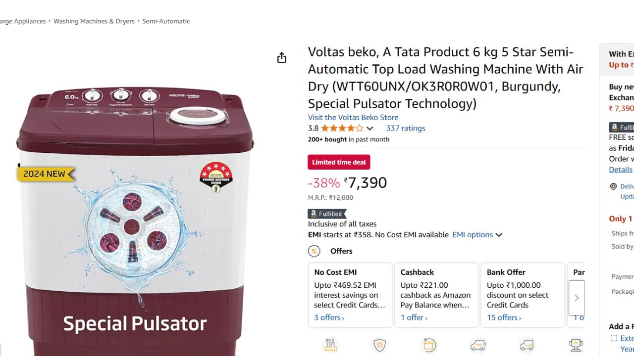 Best Washing Machine Under 10000