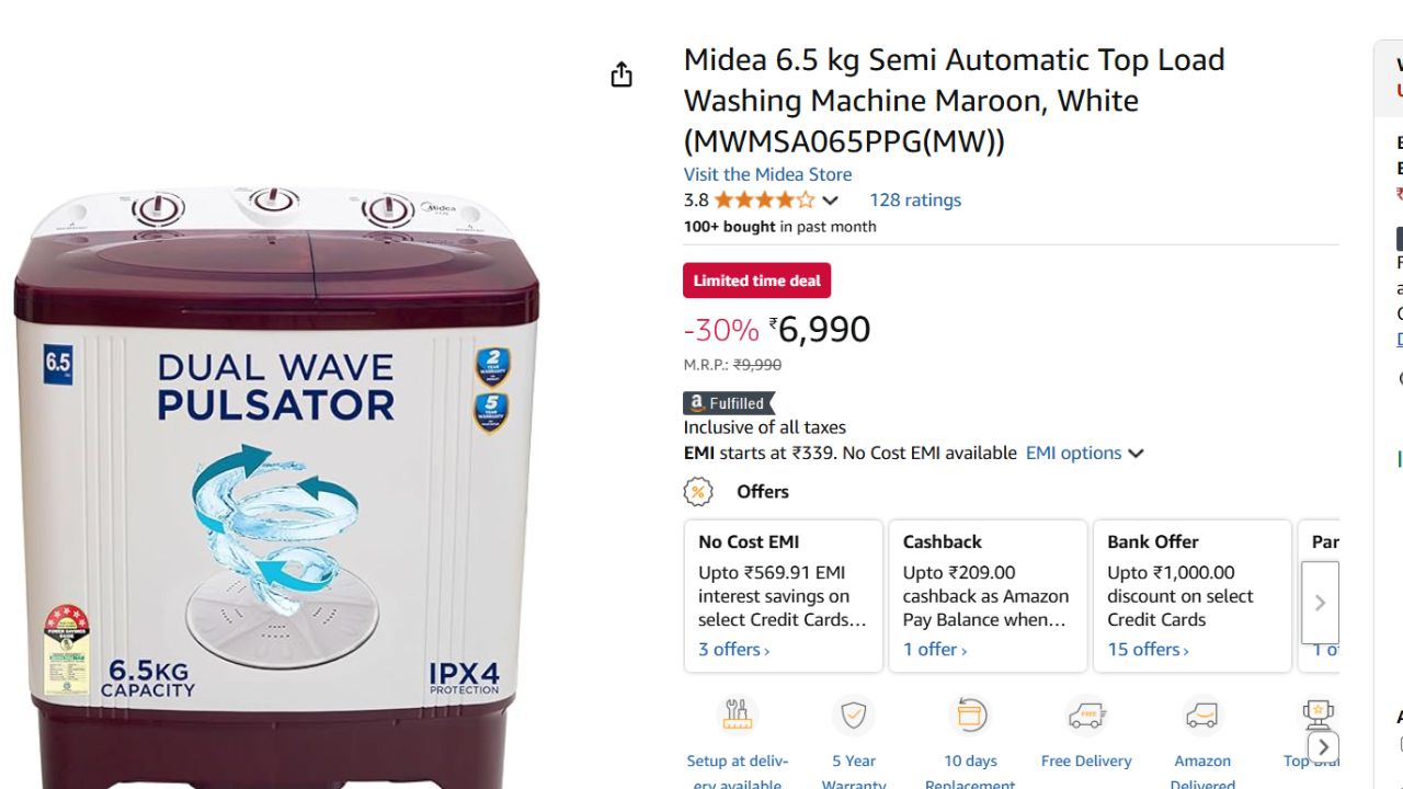 Best Washing Machine Under 10000